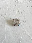 Image 4 of 4 Stone Textured Silver Bead