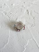 Image 5 of 4 Stone Textured Silver Bead