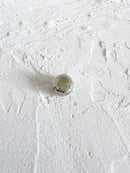 Image 5 of Small Textured Silver Bead with Moissanite