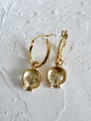 Image 4 of *MTO* Skull Charm Hoop Earrings
