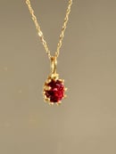 Image 2 of Rhodolite Garnet Claw Pendant