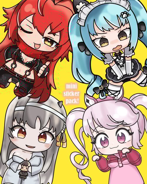 Image of Nikke Mini Sticker Pack 1