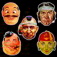 Phony Face - Vinyl Sticker Mask Collection Set - 04