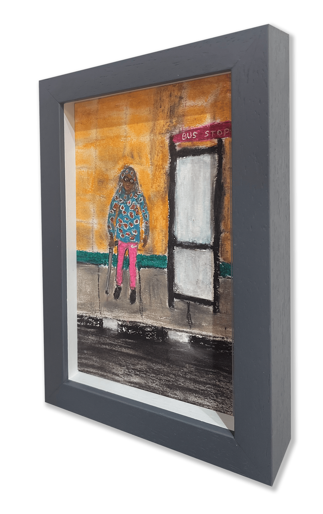 Image of ‘Old Lady with a Stick, Waiting for a Bus’ by Errol Theunissen