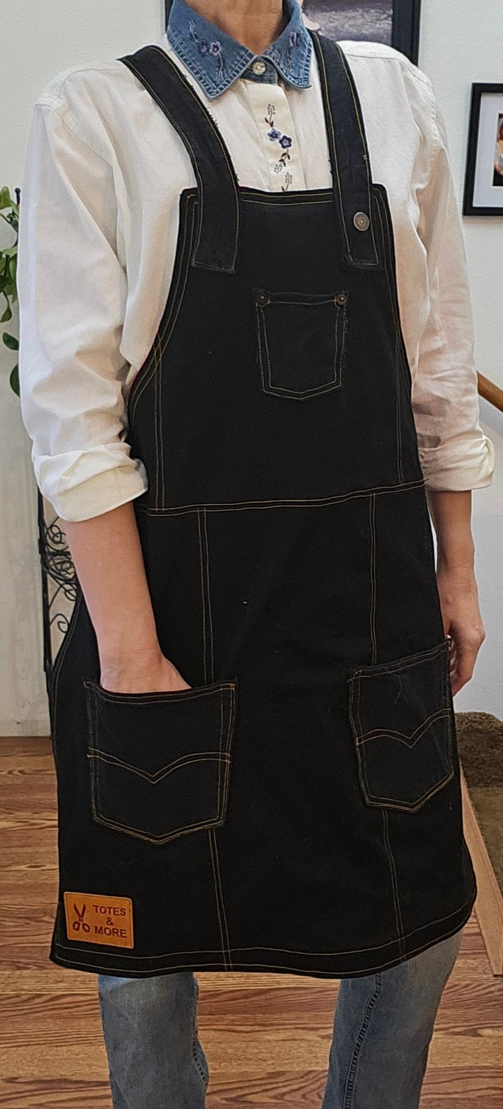 Image of Reversible Black & Gold Apron(was $70.00)