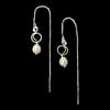 SWIRL PEARL - String Earrings Silver. Normal Price 750.- NOW: