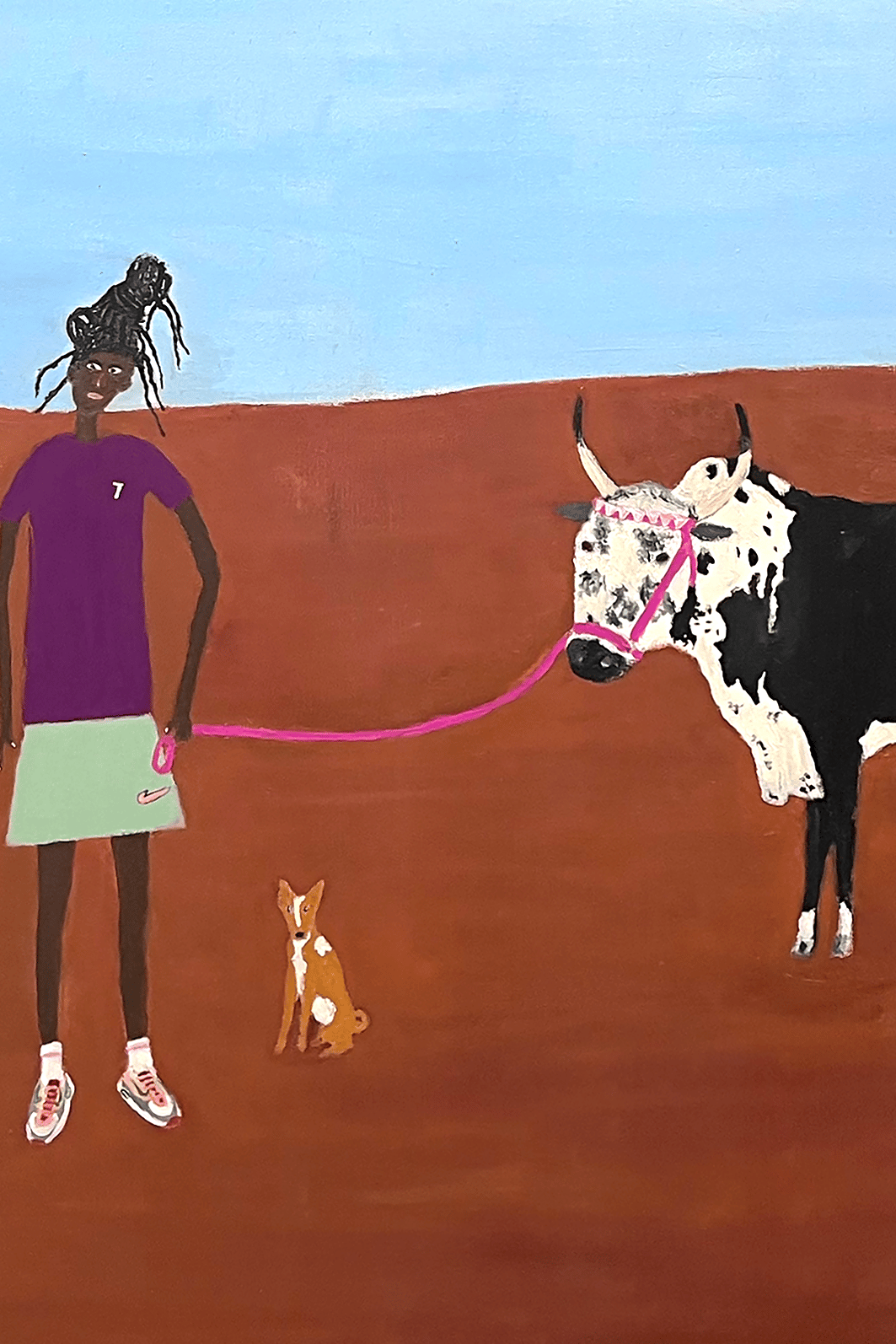 Image of ‘The Girl and Her Nguni Bull’ by Errol Theunissen