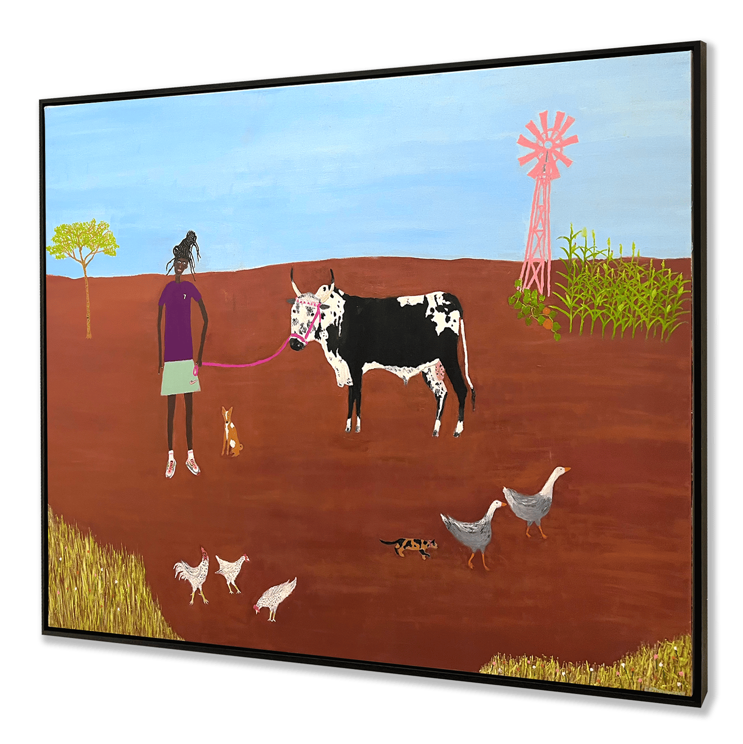 Image of ‘The Girl and Her Nguni Bull’ by Errol Theunissen