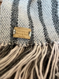 Image 4 of Moody Skies, Handwoven Scarf 