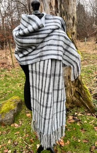 Image 1 of Moody Skies, Handwoven Scarf 
