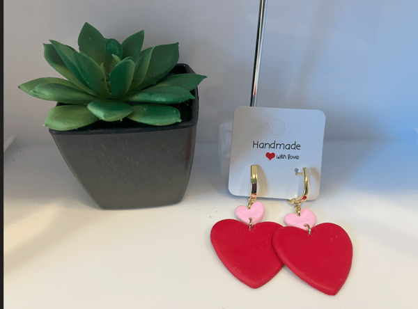 Image of  Vermilion Daisy  Earring Piece