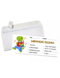 Image 2 of Personalized School Money Envelopes