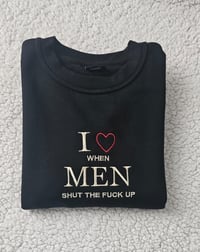 Image 2 of I LOVE MEN GRAPHIC HOODIE
