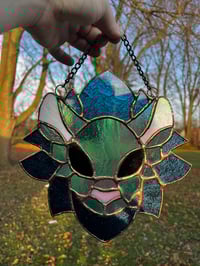 Image 4 of Lion Head Stained Glass (multiple)