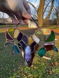 Image 4 of Scrappy Ram Head Glass Hangings (multiple)