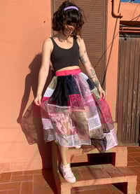 Image 4 of Patchwork Sheer Skirt