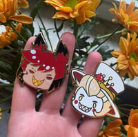 Image 1 of Radio Apple Enamel Pins