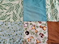 Image 3 of Forest Friends Patchwork Baby Blanket