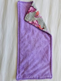 Image 1 of Purple Butterfly Burp Cloth