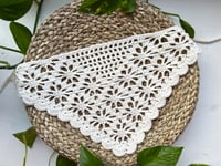 Image 3 of Crochet Pattern: Floral Bandana, Bordered with Two Flowers