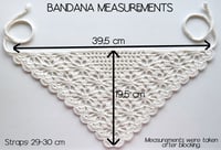 Image 5 of Crochet Pattern: Floral Bandana, Bordered with Two Flowers