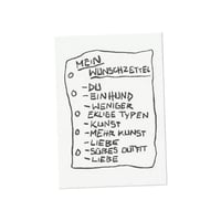 Wünsch mir Liebe und Kunst