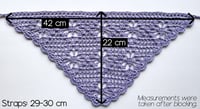 Image 4 of Crochet Pattern: Floral Diamond Mesh Bandana
