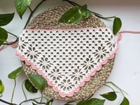 Image 3 of Crochet Pattern: Floral Bandana, Bordered with One Flower
