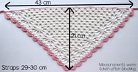 Image 5 of Crochet Pattern: Floral Bandana, Bordered with One Flower