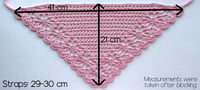 Image 4 of Crochet Pattern: Floral Bandana, Bordered with One Flower