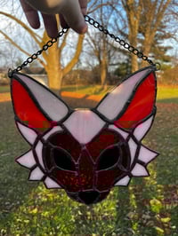 Image 2 of Wolf Head Glass Hanging (multiple)