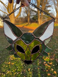Image 3 of Wolf Head Glass Hanging (multiple)