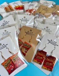 Image 1 of Food Dangling Earrings so you can look like a SNACK!