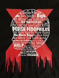 Image 2 of Perish Pedophiles// Unisex Handmade T-shirt