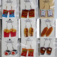 Image 3 of Food Dangling Earrings so you can look like a SNACK!