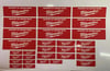 30 x Milwaukee style Personalised tool box stickers