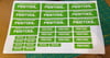Festool style Personalised tool box stickers X 30 off