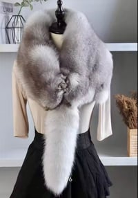 Image 2 of Full Fox Fur Scarf ( Unisex )