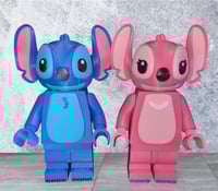 Image 1 of Stitch & Angel Big Brick Figure