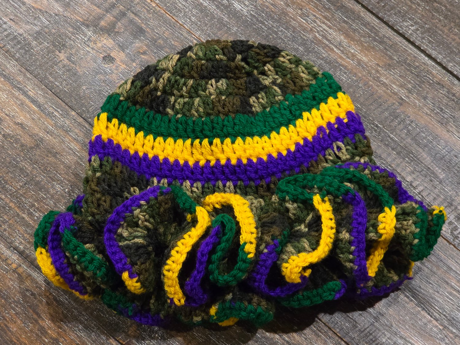 Image of Camo Mardi Gras Hat