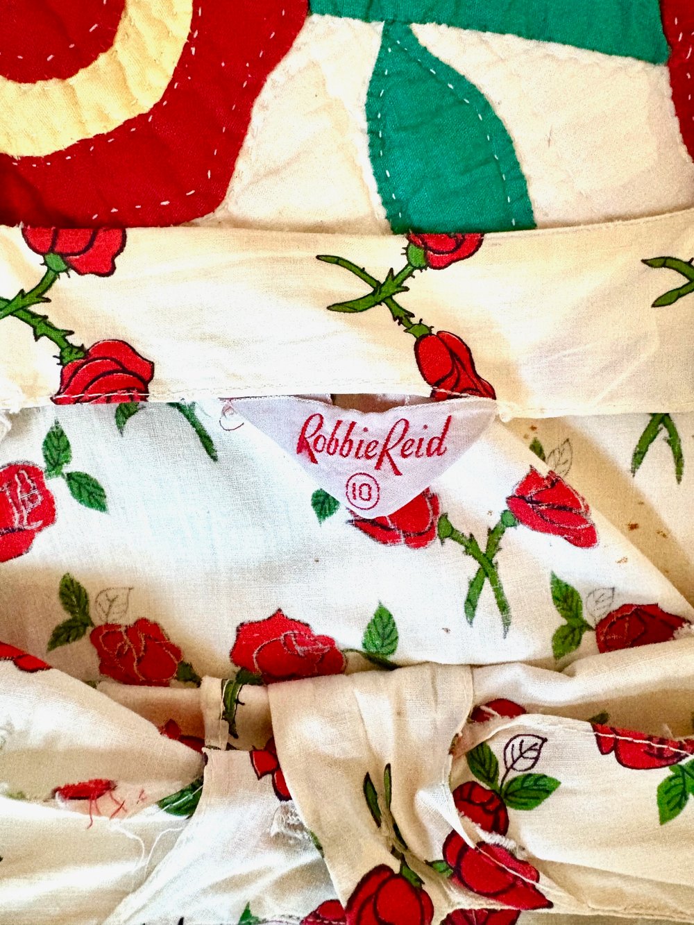 Image of 50's roses swing dress