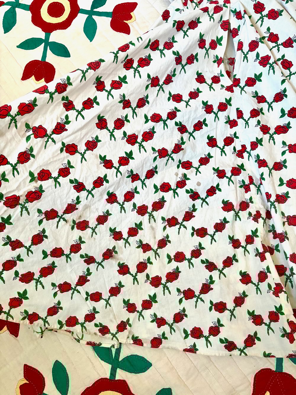 Image of 50's roses swing dress