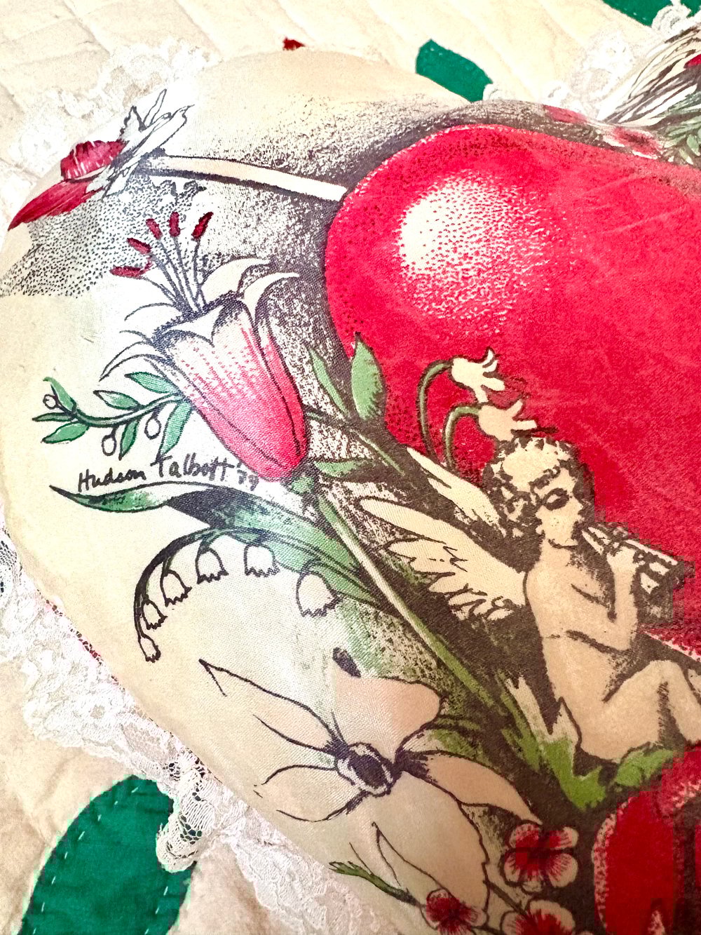 Image of 70's cupid's cushion