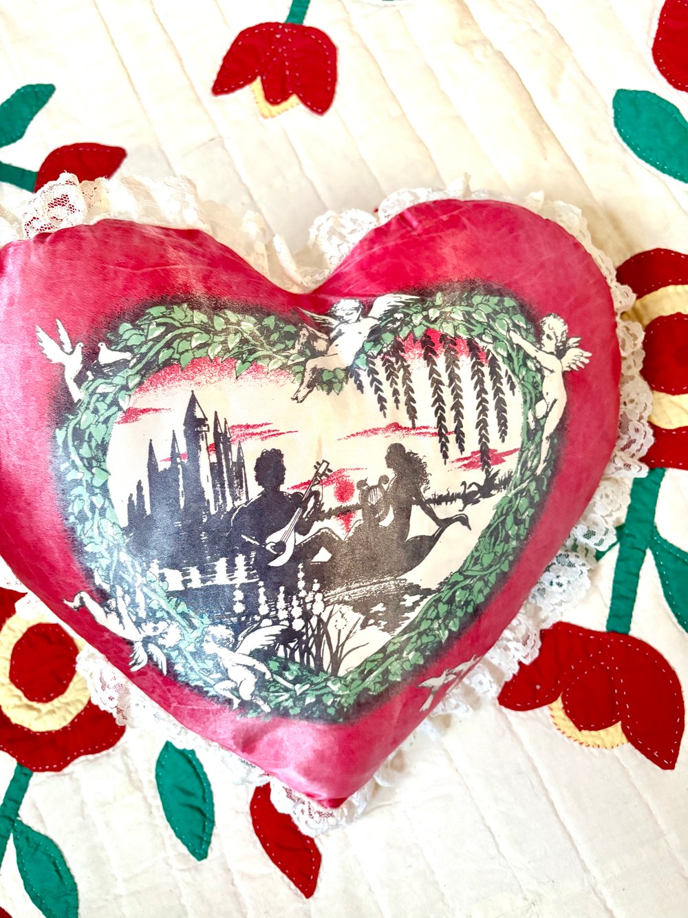 Image of 70's cupid's cushion