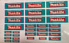 Makita style Personalised tool box stickers X 30 off