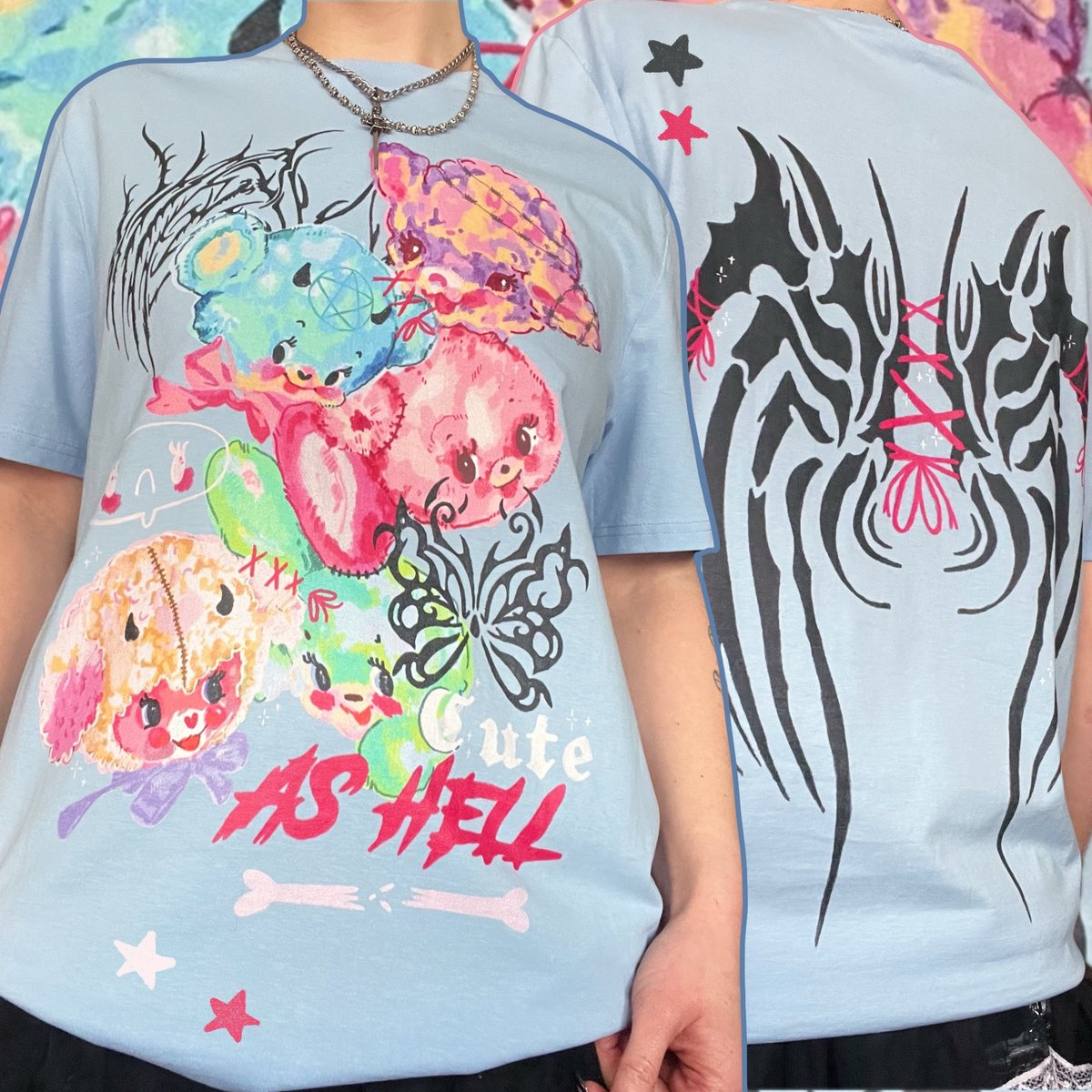 Image of Cute As Hell T-shirt (made 2 order)