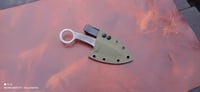 Image 1 of EDC Knife Cardboard Cutter Handmade N690 Stainless Steel