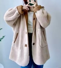Image 2 of 100% Wool Coat;  Double sided