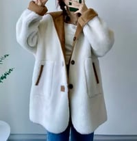 Image 4 of 100% Wool Coat;  Double sided