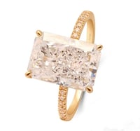 Image 1 of  Jane Radiant Cut Lab Diamond Engagement Ring 